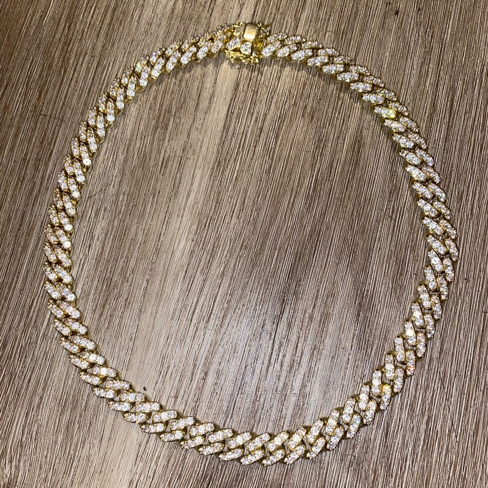 Iced out 20 inch diamond necklace